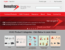 Tablet Screenshot of diversitech.com